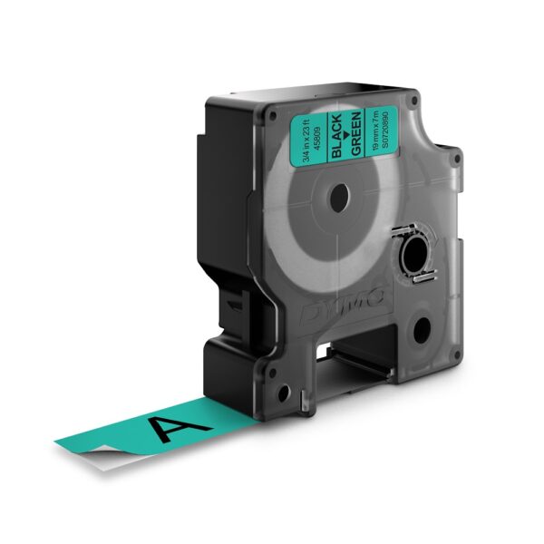 DYMO TRAKA D1 STANDARD 19MM CRNA/ZELENA