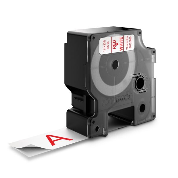 DYMO TRAKA D1 STANDARD 24MM CRVENA/BELA