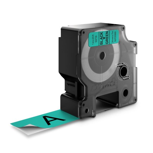 DYMO TRAKA D1 STANDARD 24MM CRNA/ZELENA