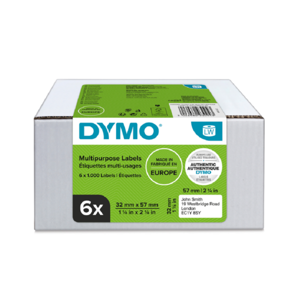 DYMO ETIKETE LW - VIŠENAMENSKE NALEPNICE 57x32 5+1 GRATIS